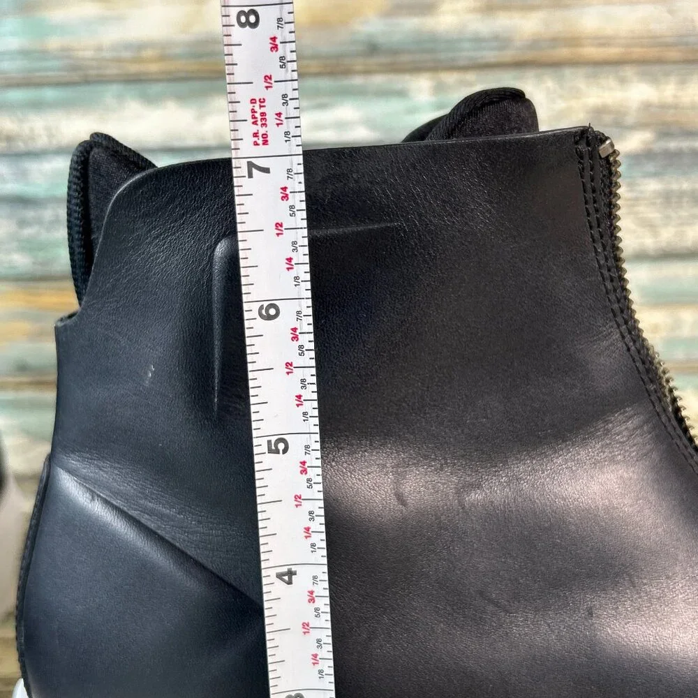 Under Armour Sportwear High Top Sneaker Womens 9.5 Black Leather Neoprene Lining